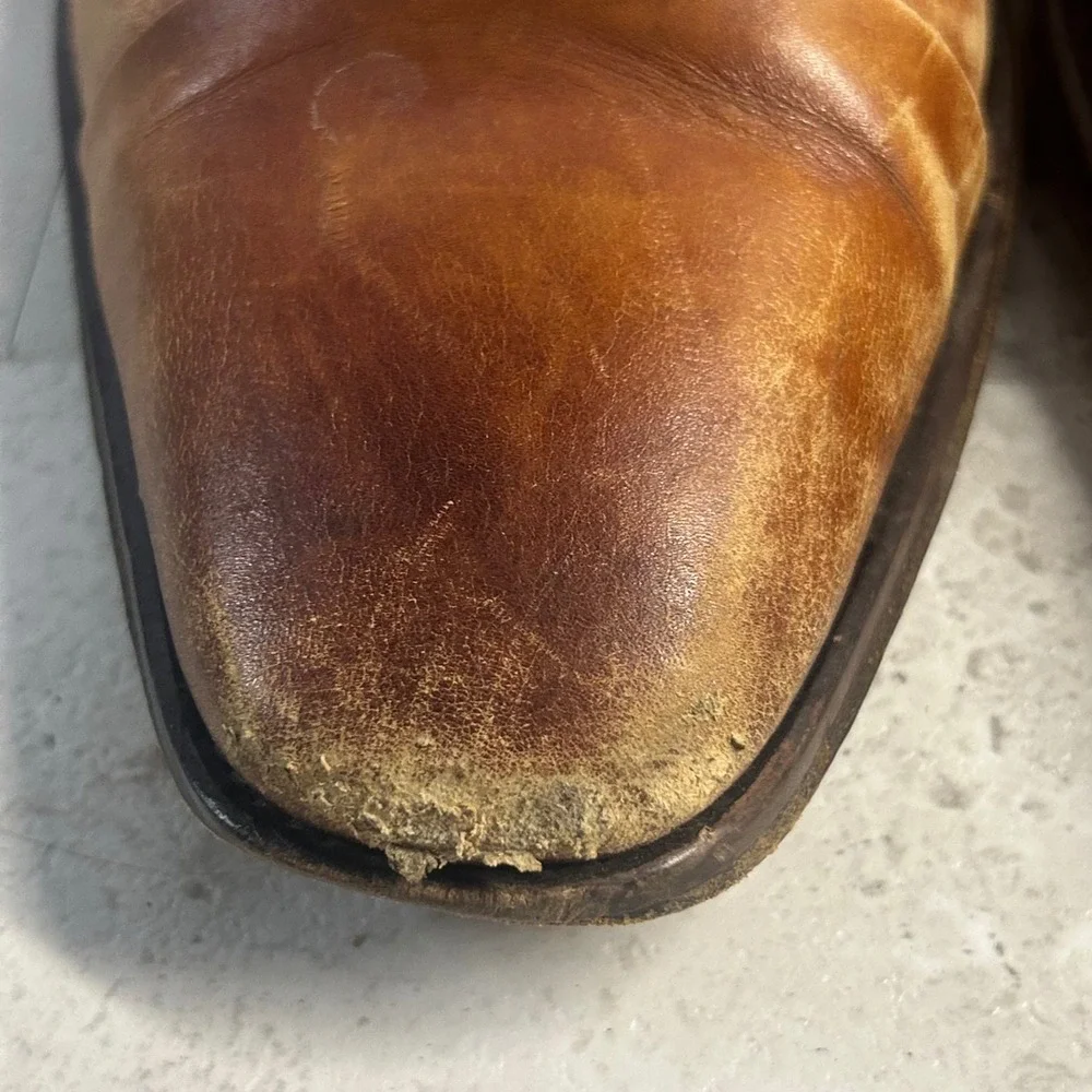 Magnanni Cap Toe Oxford Cognac Leather Mens 11.5 M 15959 Spain Dress Shoes